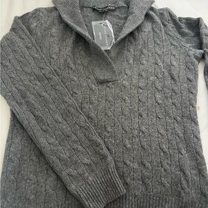 Ralph Lauren gray cashmere sweater new